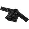 Generic Giacca Per Action Figure 1/12 In Pelle | pelle, action figure, giacca nera, vestibilità