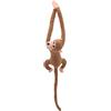 Generic Peluche a forma di scimmia con manica lunga e coda imbottita, per dormire, calmante, decorazione per auto (H, taglia unica)