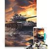 JIANGENNF Puzzle per adulti da 1000 pezzi con carro armato Tiger Panzer gioco rilassante sfida impegnativa per rafforzare l'amore tra le coppie 50x75cm