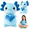 Yesmoyhe Giocattoli di Peluche Axolotl, 28 cm Animali di Peluche Axolotl, Axolotl Bambola di Peluche, Personaggio di peluche Axolotl, Kawaii Axolotl Cuscino di Peluche, Regali per Ragazzo e Ragazza