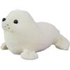 NatureMan Peluche a forma di foca, 39,9 cm, a forma di foca, idea regalo per bambini (bianco)