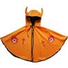 Ysmorla Mantello da Strega Halloween per Bambini con Cappello e Borsa Zucca | Set grigio con cerchietto orecchie da asino e coda, per feste, cosplay, palco e foto a tema animale