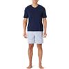 Amazon Essentials Uomo Pigiama Corto in Popeline di Cotone