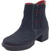 Jungla 8310 Jockey Negro Tronchetti per Donna in nanuk Nera con Lampo e Tacco Medio