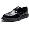 Cesisan Scarpe vestite di Oxford for Uomini Allacciata Punta di Ali Brogue Derby Scarpe in Pelle vegana in Gomma guscia Bassa Top Resistente Non Slittamento Classico Anti-Slip Adatto per Molte Occasioni