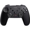 GXTrust Muta Controller Wireless Nintendo Switch 2 / PC / Android, Nero | Bluetooth o Ricevitore USB-A da 2,4 GHz, Joystick ad Effetto Hall, Grilletti Sensibili alla Pressione, Batteria Ricaricabile