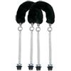 XDMING Autunno Inverno 1 Paio di Manici in Peluche Obag con Catena Lunga in Argento per Borse a Spalla da Donna O Bag