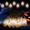 SULOLI Luci Stringa Halloween,3M 20 LED Stringa Fantasma | Luci Halloween per Decorazioni Casa Festa Giardino