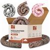 HOMEA Set 6 Paraspifferi in Cotone per Porte e Finestre 100 cm - Paraspiffero Sottoporta in Poliestere Lavabile, Diametro 8 cm, Fantasie Assortite, Protezione da Spifferi e Correnti d'Aria (6)