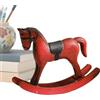 Bawiaueu Statuette | In Legno Dondolanti Vintage Divertenti - Giocattoli Animali Fattoria per Bambini Statuetta Cavallo,Per Bambini Bambine Compleanno Natale Casa Ufficio Soggiorno Stanza Giochi