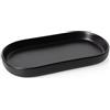 Autumnlife Vassoio da bagno ovale decorativo - nero