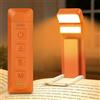 Gritin Gen 3 Luce per Lettura Libri a Letto-2 Sorgenti Luminose, 5 Colori | 14 LED Full Spettro per Occhi,5 Luminosità,3 Modi Luce,650mAh Lunga Durata,Ricaricabile Lampada a Lettori-Arancione