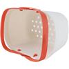 AMONIDA Cestino per Doccia Ventilato Portatile di Grande capacità con Maniglie per Bagno (WHITE)