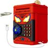 Thedttoy Ricaricabile Spider Salvadanaio, Elettronica Cassaforte Safe Money for Kids | Salvadanaio con Impronta Digitale Simulata e Password, Musica e LED, Regalo per Bambini e Bambine 3-12 Anni