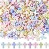 SUNNYCLUE 1 scatola Da 300 pezzi di Perline A Croce Pasquali Perline Acriliche A Croce Colori Casuali Assortiti In Plastica Piccoli Colorati Rosari Crocifissi Distanziatori Sciolti per La Creazione di