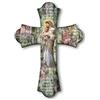 F.LLI BONELLA Fratelli Bonella | Crocifisso da parete in legno vintage raffigurante la Madonna con Bambino 17x24cm | Made in Italy