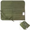 Zerabidpro porta pennelli da pittura,22 scomparti, per Pennelli Acrilici, ad Olio e Acquerelli, Design Compatto e Portatile, Colore Verde Militare