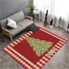 Morbuy Tappeto Salotto Grande Pelo Corto Moderno, Moquette Antiscivolo Natale 3D, Grandi Dimensioni Soggiorno Bambini Camera da Letto Decorazione Tappeti (Albero di Natale,80x160cm)