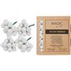Inge-glas Palline di Natale su filo di vetro, 2 cm, 144 pezzi, bacche a specchio opache e lucide, piccole palline decorative per Natale, mini decorazioni per albero di Natale e decorazioni natalizie, bianco