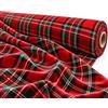 Masters House Biancheria per la Casa Tessuto Velluto Tartan Natalizio Rosso 280 cm al Metro | Stampa Digitale, Fantasia Scozzese, Morbido Velluto, Venduto al Metro Lineare, Ideale per Decorazioni