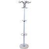 Brride Appendiabiti con 16 ganci, 170 cm, in metallo bianco, con base in marmo, carico massimo 44 lbs, per cappotti, cappelli, borse e corridoio, camera da letto, ufficio