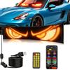 Gyiocill Cartello Led Programmabile, Insegna Luminoso LED, Lnsegne Luminose,16x64cm | Schermo LED Flessibile e Programmabile, IP65 Impermeabile, Con Controllo Tramite App e Telecomando, per Camion, Negozio