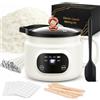 AOTOIE Scaldacera pentola sciogliere la cera 1,8L kit fai da te per la creazione | Scaldacera, accessori per versare la cera con dispositivo di versamento, cera per candele, stoppini per candele