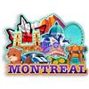 Quwsne Magnete da frigorifero Montreal Canada, souvenir di viaggio in città, regali turistici, 3D, monumenti classici, artigianato fatto a mano, decorazione per la casa -1851