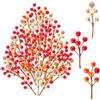 MAOSHYMS 45 Rami di Bacche Artificiali, Bacche di Agrifoglio Decorazioni Natalizie | Ornamenti di Bacche, Decorazioni per Albero Natale, per Fai da Te, Corona di Natale, Ghirlanda, Inverno, Avvento, Matrimoni