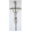 Generico 10.494.30 croce pastorale papa giovanni paolo II galvanizzato argento papa con anello 13 cm
