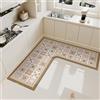 AHTCPO Tappetino Angolare per Lavello Cucina, 1 Pezzo Tappeto Forma L per Cucina, Tappetini Cucina Super Assorbenti, Tappetino Antiscivolo(Color 14,70 * 70 * 45cm)