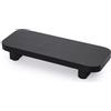 TOLIDA Vassoio espositore in legno, 27,3 x 10,2 x 4,1 cm, colore: nero | Piccolo supporto da tavolo per casa, cucina, bagno, piedistallo decorativo in legno, decorazione per la casa