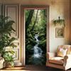 arricraft 2 adesivi autoadesivi per porte, Stream Moss | Pellicola autoadesiva per porta, 80 x 200 cm, impermeabile, in PVC, rimovibile