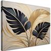 Feeby Quadro su Tela Non Tessuta - Stampa Su Tela - 90x60 cm - Decorazioni Camera - Foglie Piante Boho - Decorazione Murale - Moderno Soggiorno - quadri moderni soggiorno - poster