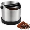 shttoca Contenitore battifondi da 700 ml per portafiltri, Knock Box in acciaio inox, base in gomma antiscivolo e barra battifondi rimovibile, accessorio per macchine da caffè a braccetto