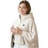Generic Coperta Riscaldante Portatile USB Scialle Donna | Scialle Riscaldato Donna, Riscaldamento Rapido, Senza Fili con Power Bank, Cerniera, per Ufficio e Casa