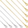 SUNNYCLUE 12 Pezzo Catena A Serpente da 20 pollici/50cm in Acciaio Inossida | Collane A Catena A Serpente Tonda In Acciaio Inossidabile Da 1mm con CHISusura A Moschettone Eleganti Componenti per Choker p