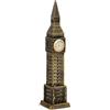 LetCart Modello Big Ben in Metallo 18 cm, Decorazione Bronzo Antico | Miniatura Architettonica Stile Vintage, Ideale Come Soprammobile Per Soggiorno, Ufficio, Studio, Souvenir Di Londra O Regalo
