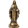 Holyart Statue in resina e PVC: Statua resina Madonna Miracolosa 30 cm ottonata