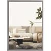 HOMCOM Specchio rettangolare decorativo a parete 70x50cm grigio | Specchio da bagno, Soggiorno, Camera da letto, Ingresso