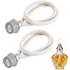 Leikedun Set di 2 Stoppini per Lampada Catalitica 18mm con Bruciatore Catalitico | Stoppini di Ricambio per Lampade Berger e Diffusore Aromaterapia, per Purificazione Aria e Profumazione