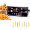 Generic Timer da cucina digitale commerciale a 4/8/12/16 canali per cucinare | Timer a LED digitale in acciaio inox, volume regolabile, timer indipendenti, per ristoranti, panetterie e caffè(8-Channel)