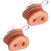 BOBOZHONG Accessorio per Travestimento Maschera Animale Maiale,2 Pezzi Naso di Maiale Orecchie di Maiale per Halloween,Regali Divertenti,per Cosplay,Feste,Halloween,Decorazioni