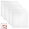 EXIN DECHEN 10 Pezzi Tela Aida per Punto Croce 20x20 cm Tessuto da Ricamo a Mano | 11CT Bianco Tela Punto Croce ca Ricamare, Tela Aida Cotone per Ricamo, Cucito, Artigianato in Tessuto, Artigianato Fai Da Te
