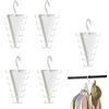 Generic 5 grucce salvaspazio | Organizzatore rotante per armadio a forma di V per | Appendiabiti per armadio, design salvaspazio, organizer per armadio, per cintura, sciarpa, pantaloni, gonna, casa