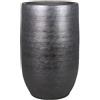 INNA-Glas Vaso in ceramica INNA-Glas Agape con venature, nero, 40 cm, Ø 26 cm | Vaso decorativo