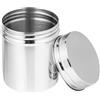 DIKACA Barattolo in acciaio inox, piccolo come contenitore con tappo a vite, ermeticamente chiuso e in acciaio inox, per riporre la casa e il ristorante
