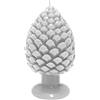 Generico Candela bianca a forma di pigna siciliana varie dimensioni decorazione per la casa idea regalo cera (20 cm)