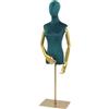 Kaichenyt Manichino da vetrina femminile, manichino da sartoria, busto | Manichino sartoriale regolabile 150-200 cm, braccia e testa rimovibili, busto da sartoria, salvaspazio