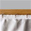 Generic Tende oscuranti argentate con fodera termica, tessuto antirumore che blocca la luce, per tende plissettate e occhielli, 250 x 220 cm, gancio a S incluso